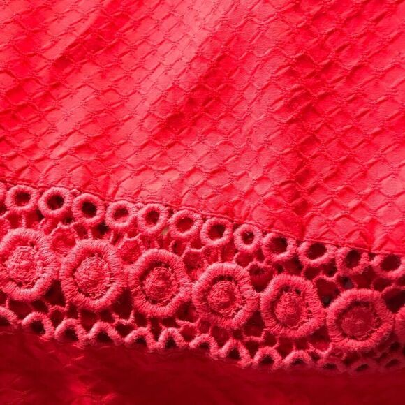 Crown & Ivy Blouse top Red sleeveless plus SZ XXL crochet lace - Picture 4 of 4